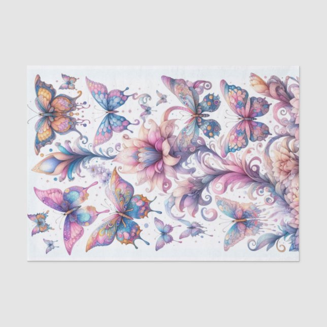 Papier Mousseline Papillons magiques (Recto)
