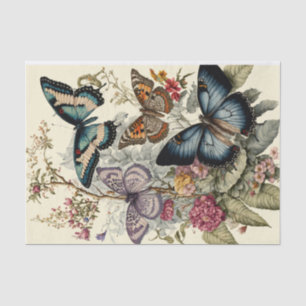 Papier Mousseline Papillons vintages