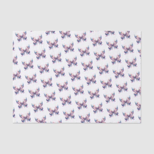 Papier Mousseline Papillons Whimsical (Recto)
