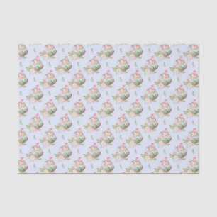 Papier Mousseline Pâques paniers sur Dusty Blue Arrière - plan