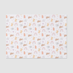 Papier Mousseline Pâques Printemps Anniversaire Bunny Motif