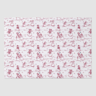Papier Mousseline Parade des neiges - rouge