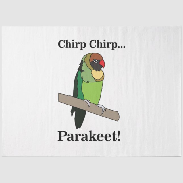 Papier Mousseline Parakeet Bird Lovers (Recto)