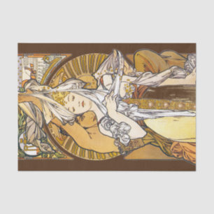 Papier Mousseline Paris 1900, Alphonse Mucha