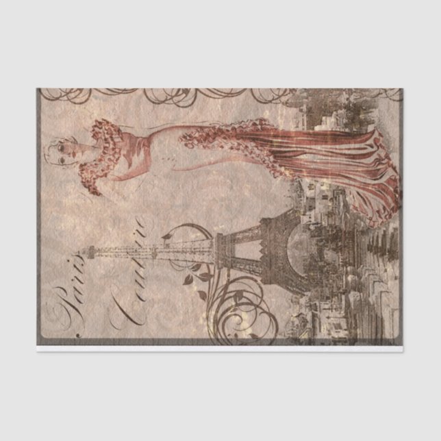 Papier Mousseline Paris vintage (Recto)