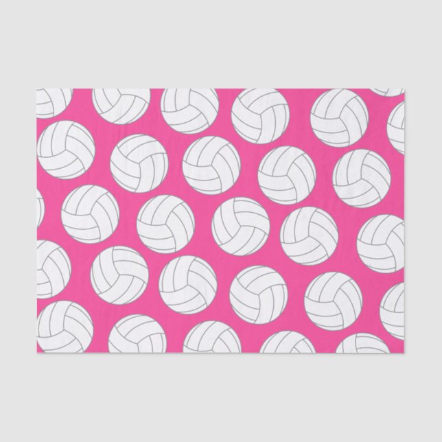 Papier Mousseline Parti Anniversaire de enfant de volley-ball sporti (Recto)