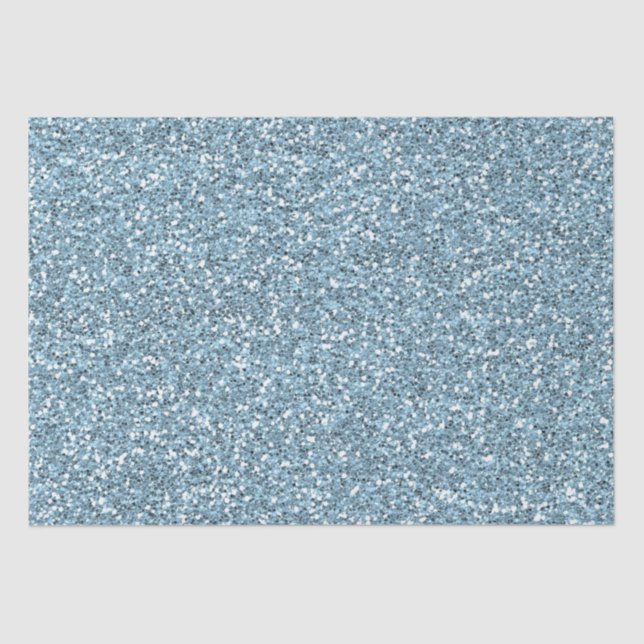 Papier Mousseline Parties scintillant Blue Faux (Recto)