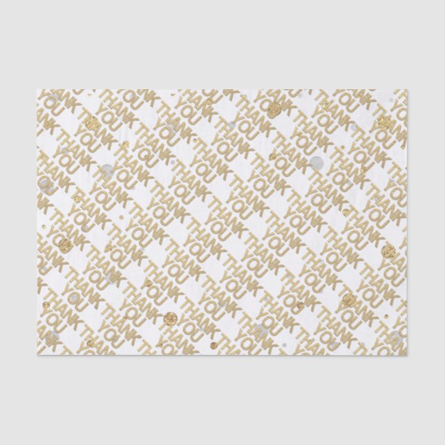 Papier Mousseline Parties scintillant d'or Fond d'argent Imprimer Co (Recto)