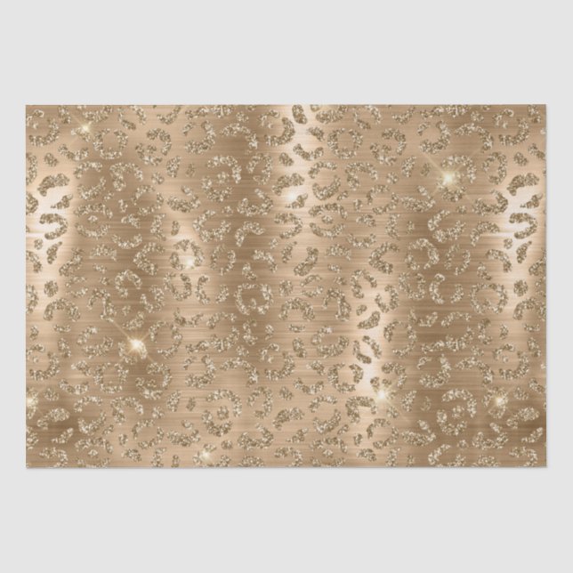 Papier Mousseline Parties scintillant d'or stylish Motif de taches d (Recto)