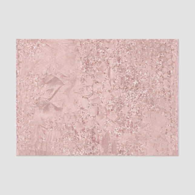 Papier Mousseline Parties scintillant en verre rose rose or Fille bl (Recto)