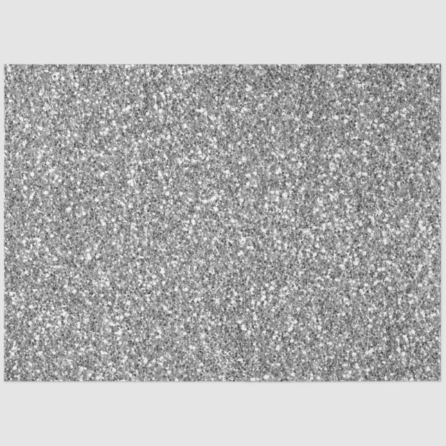 Papier Mousseline Parties scintillant Glam Silver Faux (Recto)