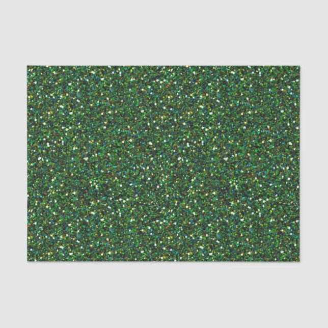 Papier Mousseline Parties scintillant Green Faux (Recto)