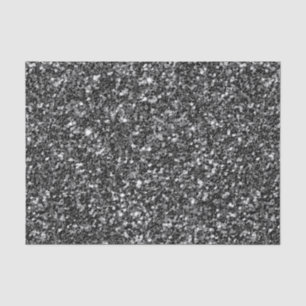 Papier Mousseline Parties scintillant noire brillante