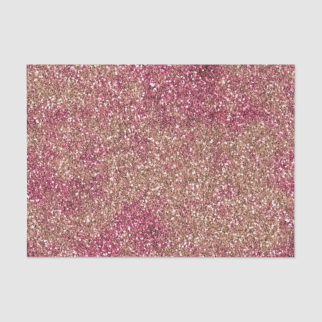 Papier Mousseline Parties scintillant Ombre de bronze rose (Recto)