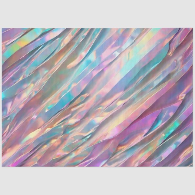 Papier Mousseline Parties scintillant Opal Holographique Collection  (Recto)