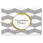 Parties scintillant or noir blanc Chevron Zig Zag 