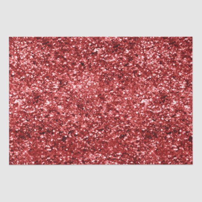 Papier Mousseline Parties scintillant Red Sparkle (Recto)