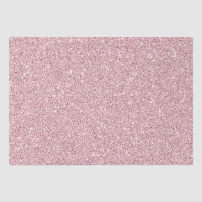 Papier Mousseline Parties scintillant Rose de Faux Dusty (Recto)