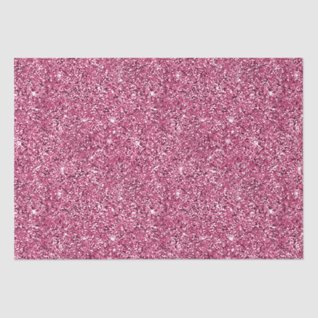 Papier Mousseline Parties scintillant rose Glitz (Recto)