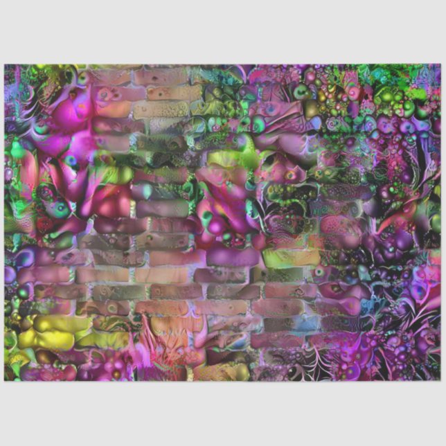 Papier Mousseline Parties scintillant Sea World Collection d'art mod (Recto)