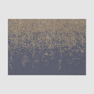 Papier Mousseline Parties scintillantes scintillantes Ombre d'or de