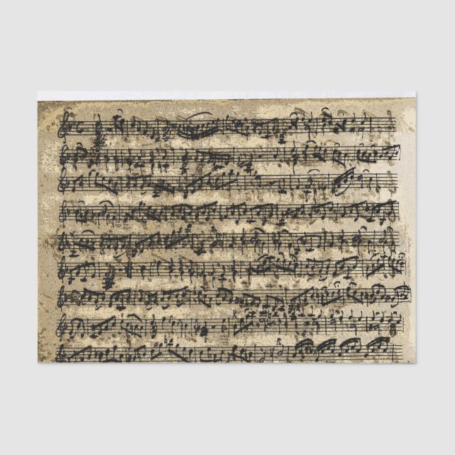 Papier Mousseline Partition or Vintage (Recto)