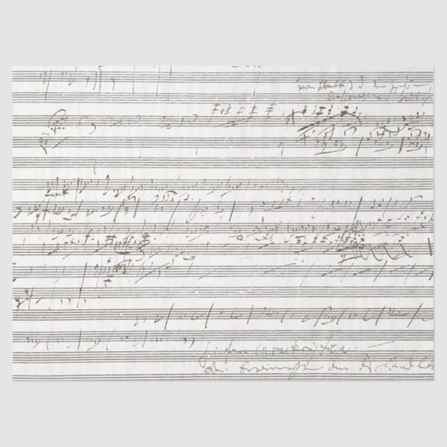 Papier Mousseline Partition scrite Musique Scratché Vintage Song Sep (Recto)