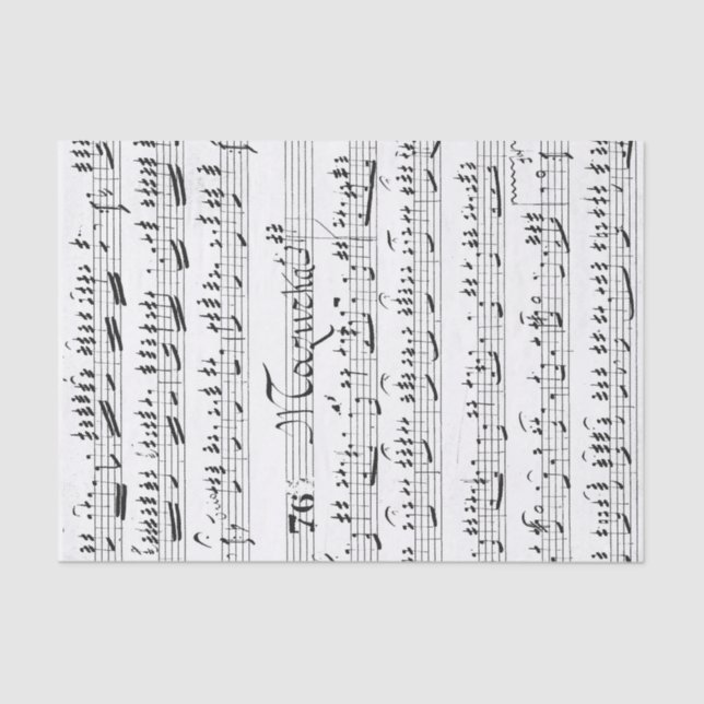 Papier Mousseline Partition vintage (Recto)