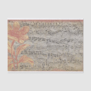 Papier Mousseline Partition vintage