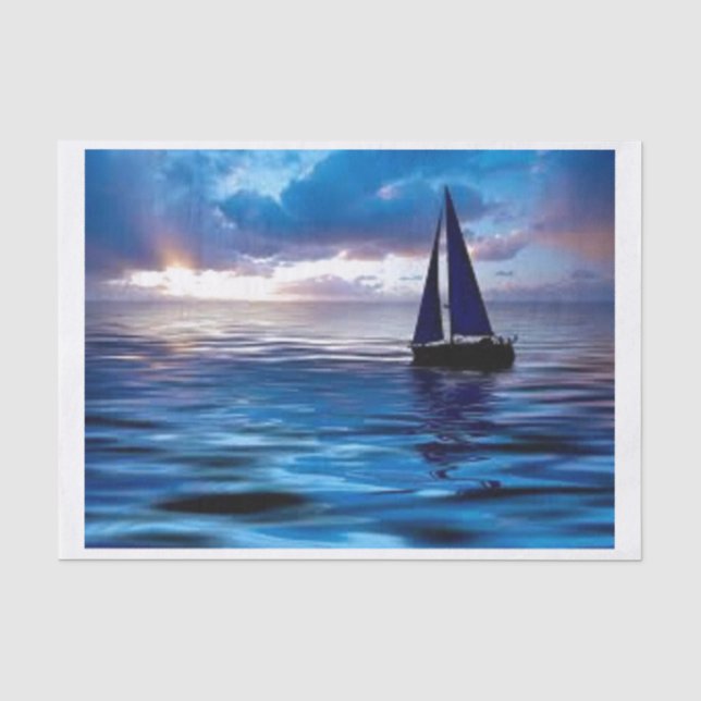 Papier Mousseline Partons naviguer (Recto)