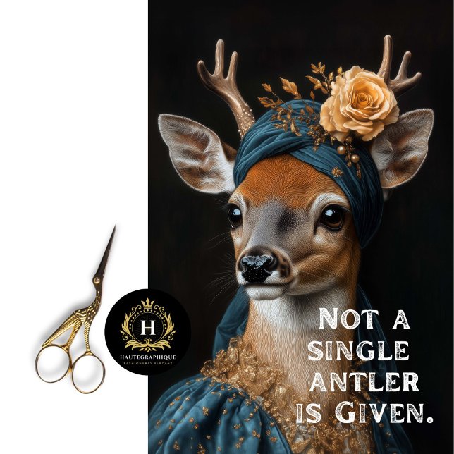 Papier Mousseline Pas un seul bois n'est donné Sassy Deer Decoupage (Créateur téléchargé)