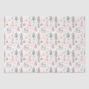 Papier Mousseline Pastel Pink Nutcracker Ballet de Noël Découpage