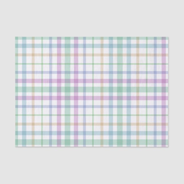 Papier Mousseline Pastel Plaid (Recto)