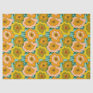 Papier Mousseline Pastel Poppies Tissue Wrapping Paper