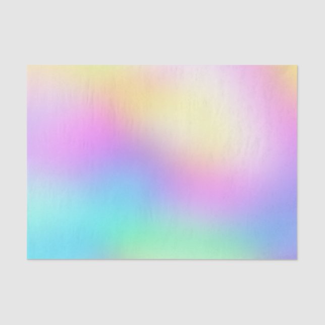 Papier Mousseline Pastel Rainbow Colonnes Abstrait Blur Gradient Omb (Recto)