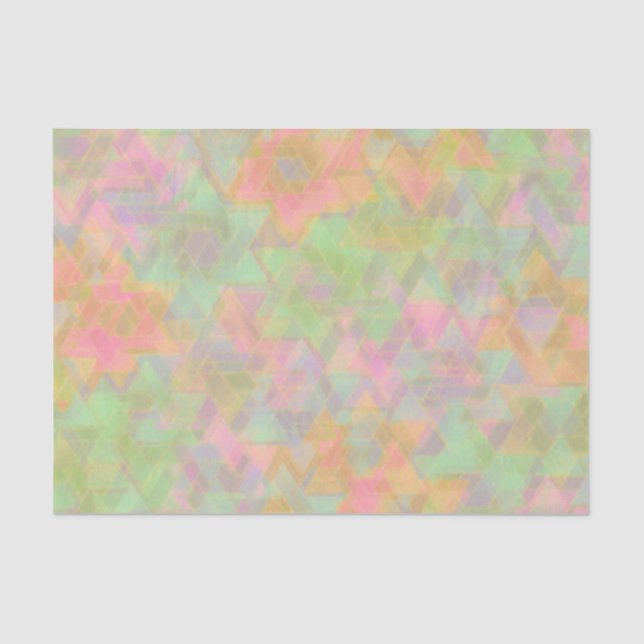 Papier Mousseline Pastel Star de David Motif (Recto)