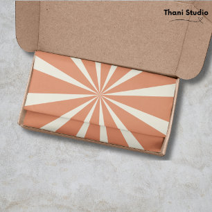 Papier Mousseline Pastel Stripes Vintage Retro 90s Amusant Anniversa