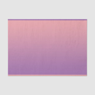 Papier Mousseline Pastel Sunset rose violet Ombre dégradant extérieu