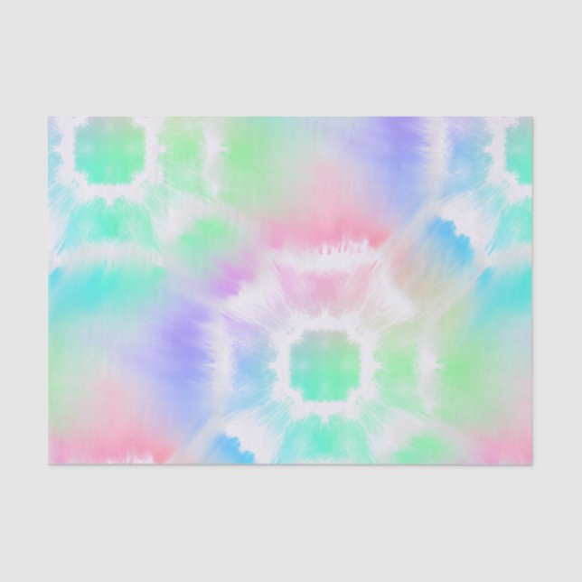 Papier Mousseline Pastel Tie Dye (Recto)