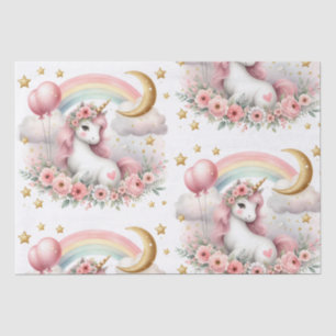 Papier Mousseline Pastel Unicorn
