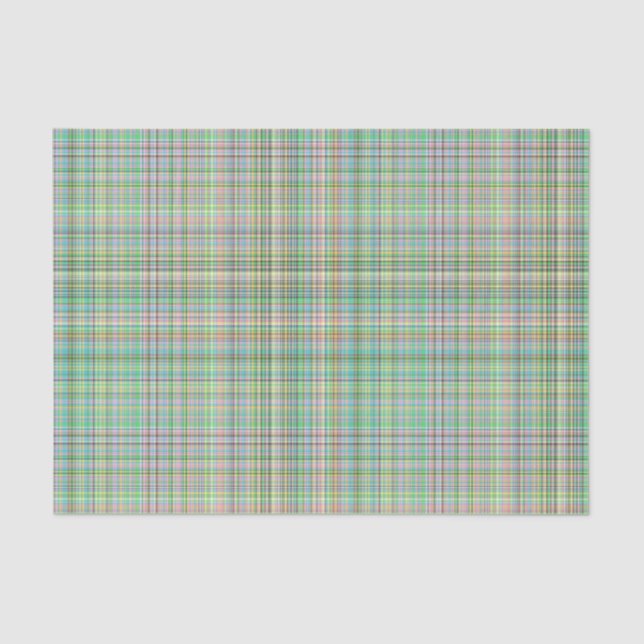 Papier Mousseline Pastels au chocolat Plaid 16-TISSUE PAPIER WRAP (Recto)