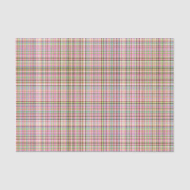 Papier Mousseline Pastels au chocolat Plaid 26-TISSUE PAPIER WRAP (Recto)