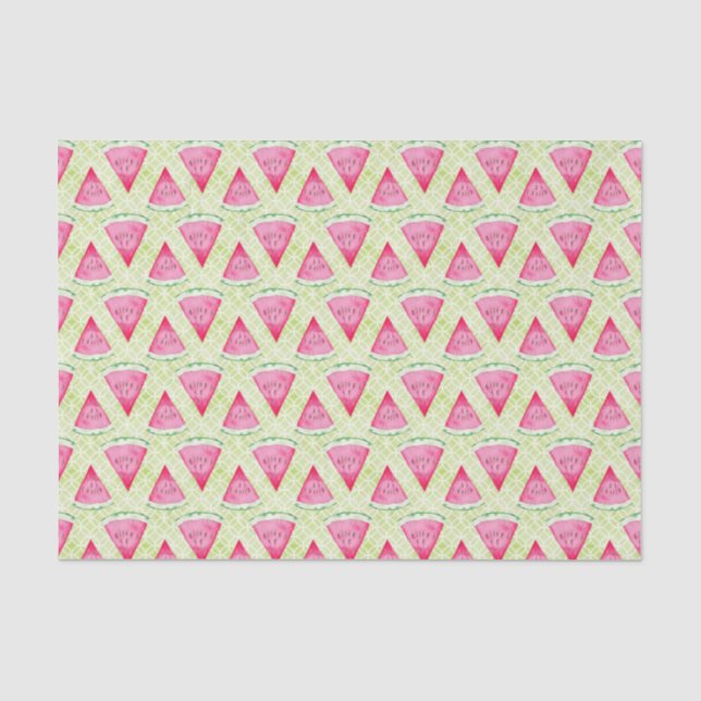 Papier Mousseline Pastèque (Recto)