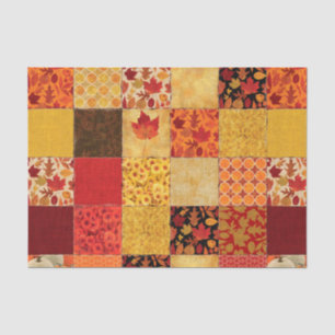 Papier Mousseline Patchwork d'automne