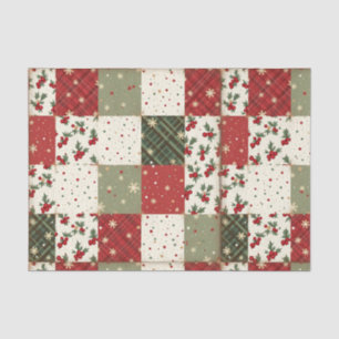 Papier Mousseline Patchwork de Noël