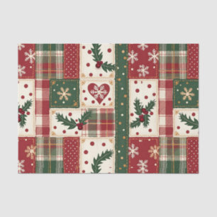 Papier Mousseline Patchwork de Noël