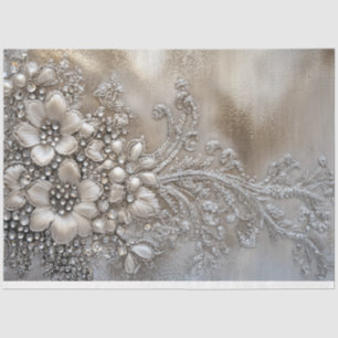 Papier Mousseline Patine de strass, fond scintillant