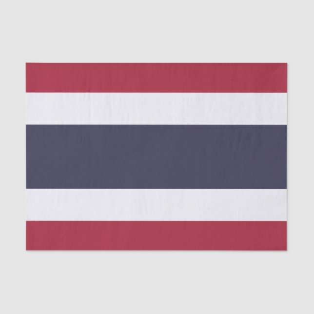Papier Mousseline Patriotic tissue paper with flag of Thailand (Recto)