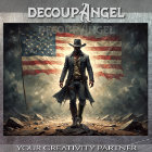 Patriotique American Boy - Découpage -