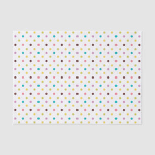 Papier Mousseline Pattern de Colorful Polka